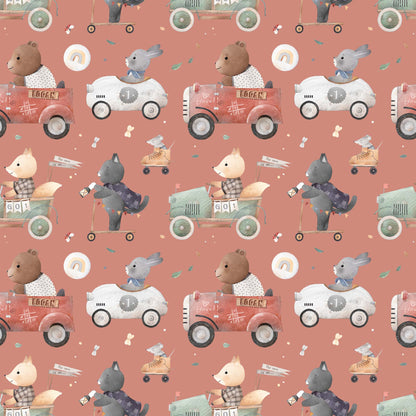 The Race is ON ... Personalised & Bespoke Childrens Wallpaper