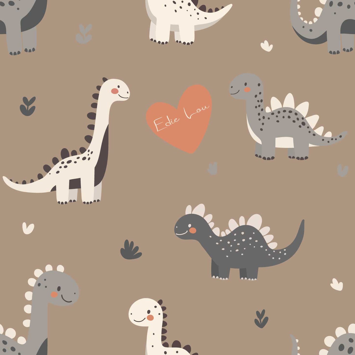 Bespoke Baby Dino Childrens Wallpaper - We Love Baby Dinosaurs