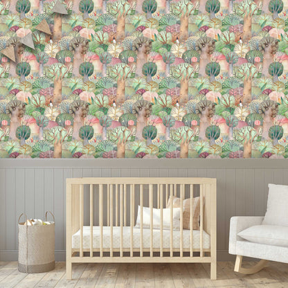 Peekaboo- Nursery Childrens Luxury Wallpaper