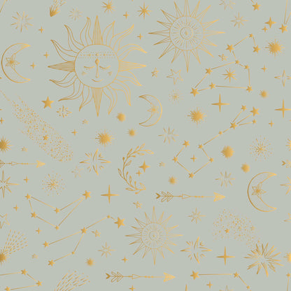 Shooting Stars -  Moons & Sundials -  Bespoke Childrens Nursery Wallpaper