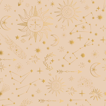 Shooting Stars -  Moons & Sundials -  Bespoke Childrens Nursery Wallpaper