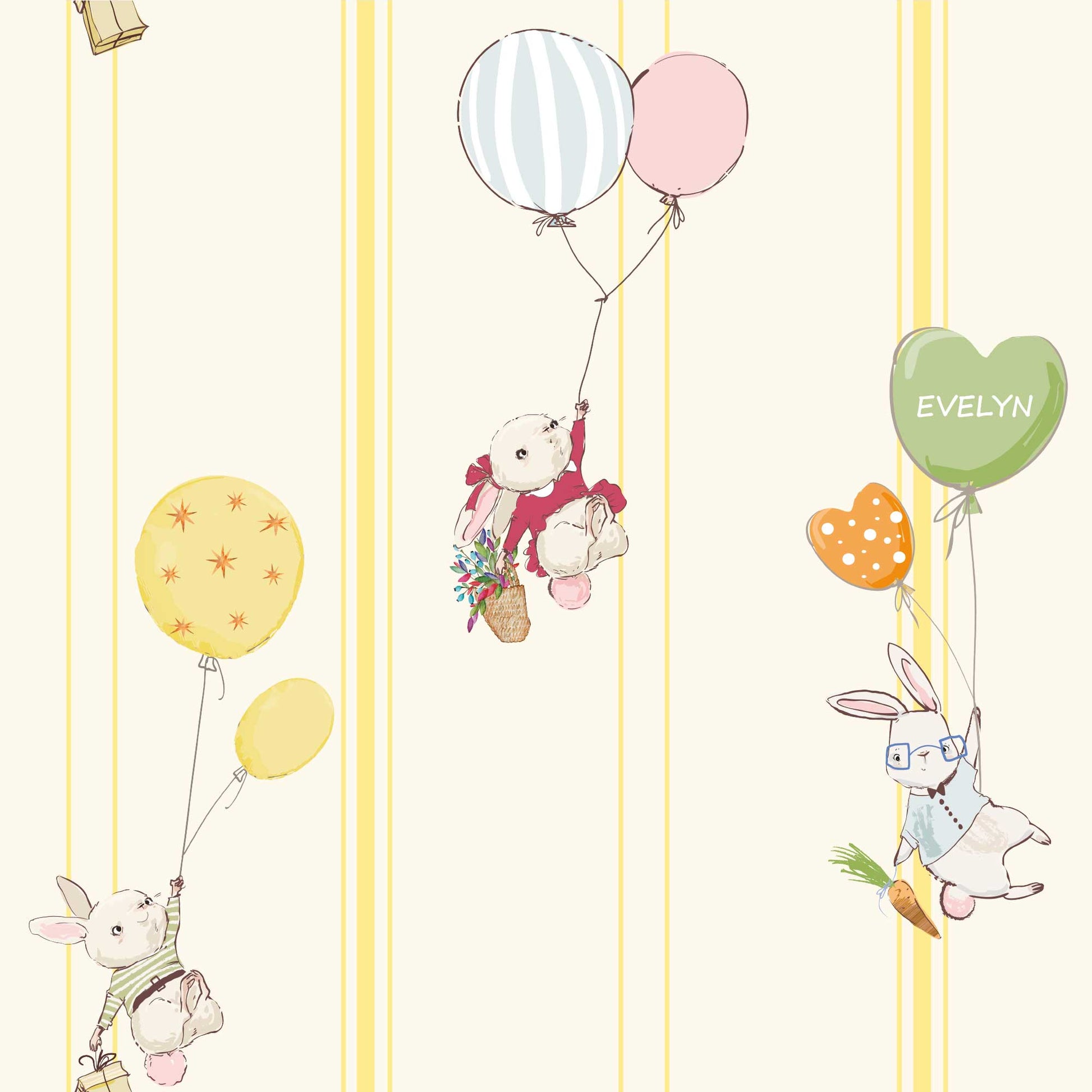 BUNNIES AND BALLOONS - MAIN DESIGN