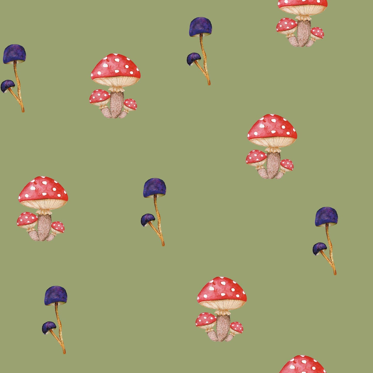 SLEEPTIGHT - MATCHING PATTERN MUSHROOMS