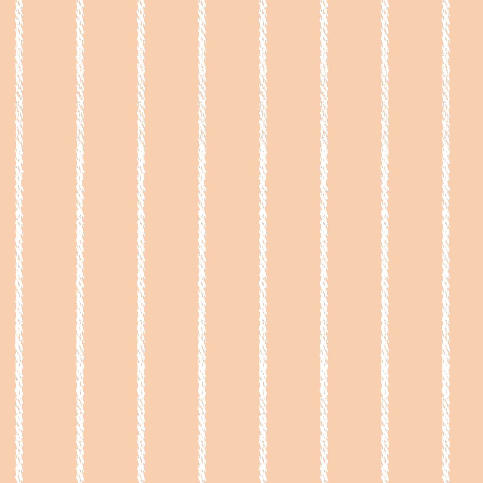 Apricot Peach Luxury Wallpaper for Childrens Bedrooms - Pinstripe rope effect design