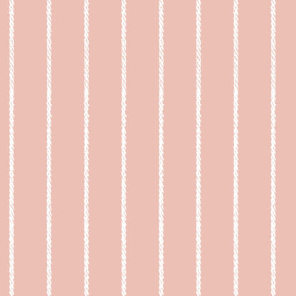 Pink Luxury Wallpaper for Childrens Bedrooms - Pinstripe rope effect design