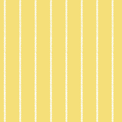 Yellow Meadow Luxury Wallpaper for Childrens Bedrooms - Pinstripe rope effect design