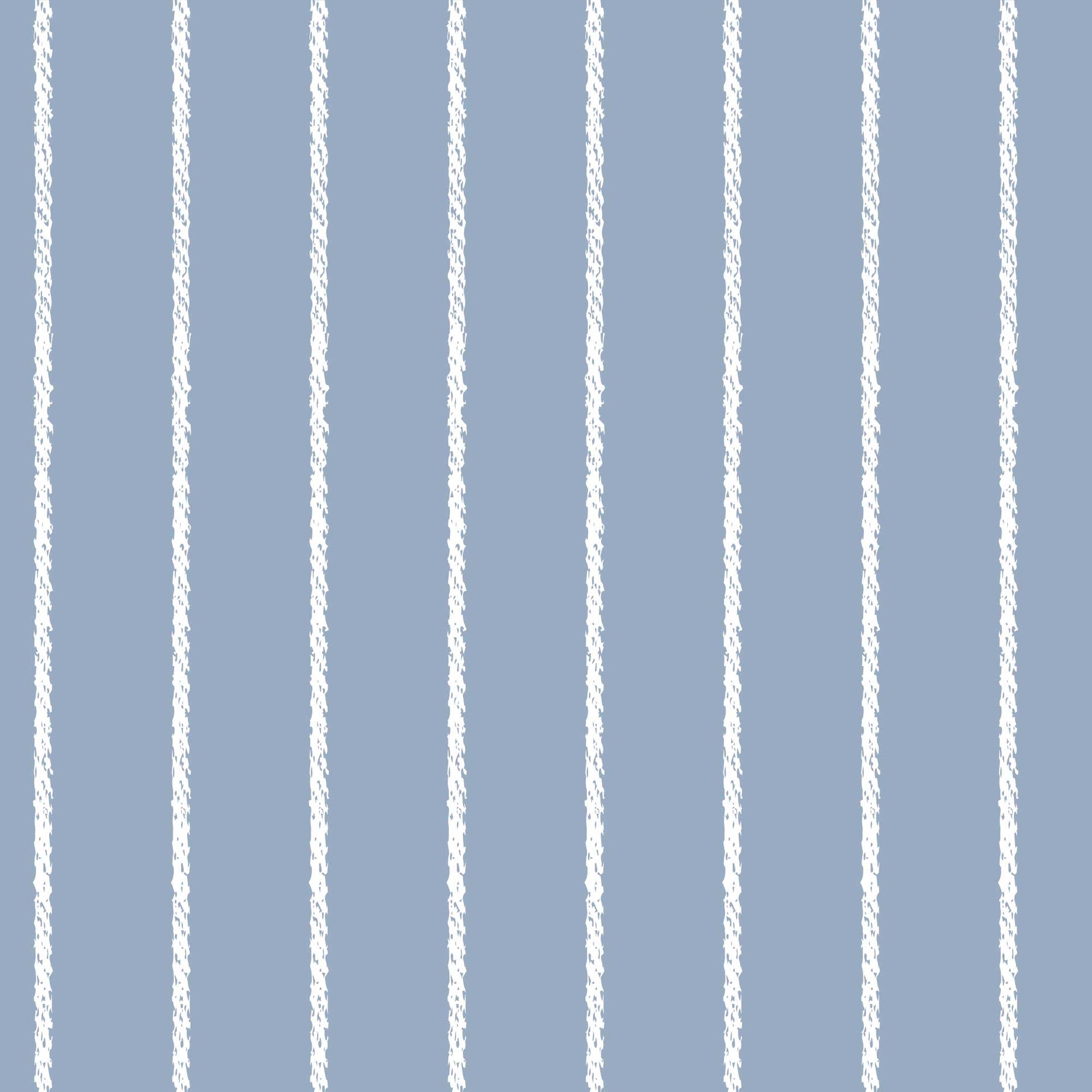 Denim Blue Luxury Wallpaper for Childrens Bedrooms - Pinstripe rope effect design