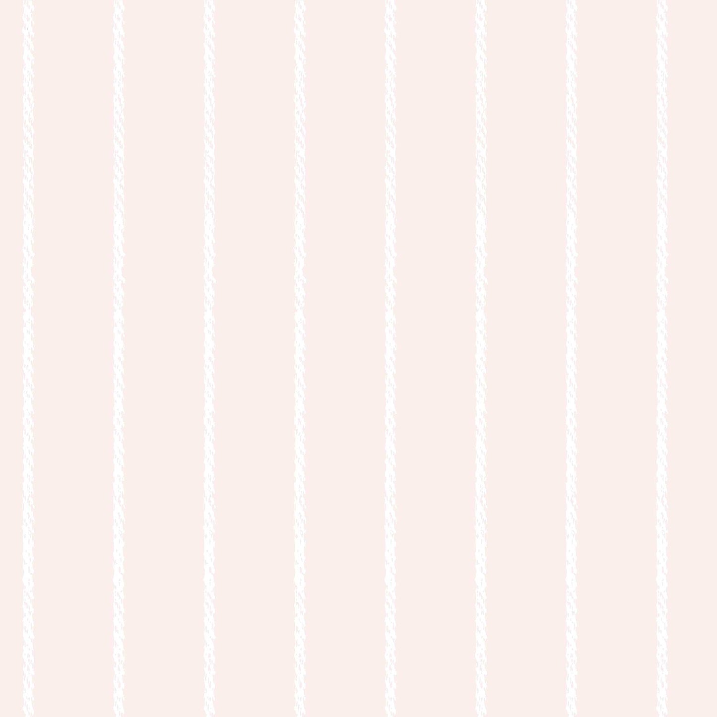 Pale Pink Luxury Wallpaper for Childrens Bedrooms - Pinstripe rope effect design